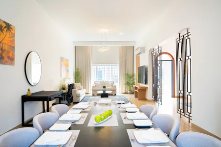 Dar Yasmeen Villa Residency, Way 2954, Seeb, Residential To Let - 08 Dining and Living .jpg