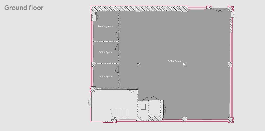 8 Elmwood, Chineham Park, Basingstoke, Hampshire, Offices To Let - 8 Elmwood floor plan  ground floor.png