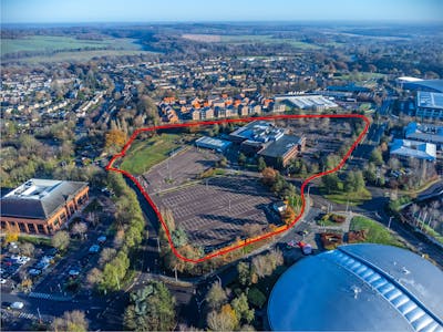 The Plus Building, Welwyn Garden City, Land / Office For Sale - Aerial 6_outline.jpg