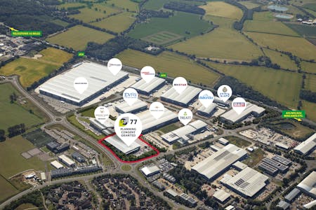 Sp77, Suffolk Park, Bury St. Edmunds, Industrial / Industrial / Storage / Industrial / Warehouse To Let / For Sale - F0306_New CGI Aerial March 2025 Marked Up.jpg