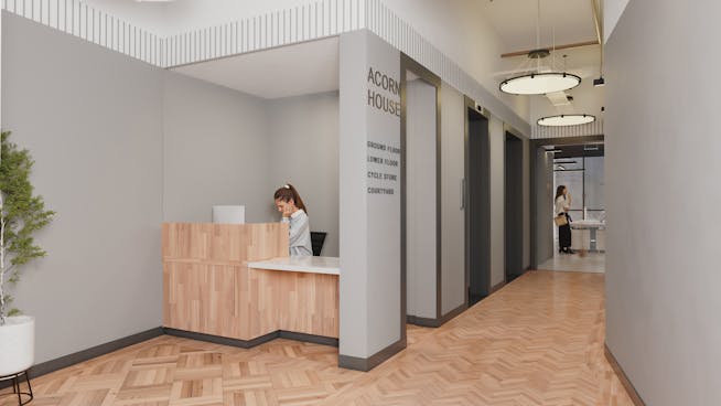 Acorn House, 314 - 320 Gray's Inn Road, London, Offices To Let - Acorn House, 314 - 320 Gray's Inn Road, London WC1X 8DP - Reception.jpg