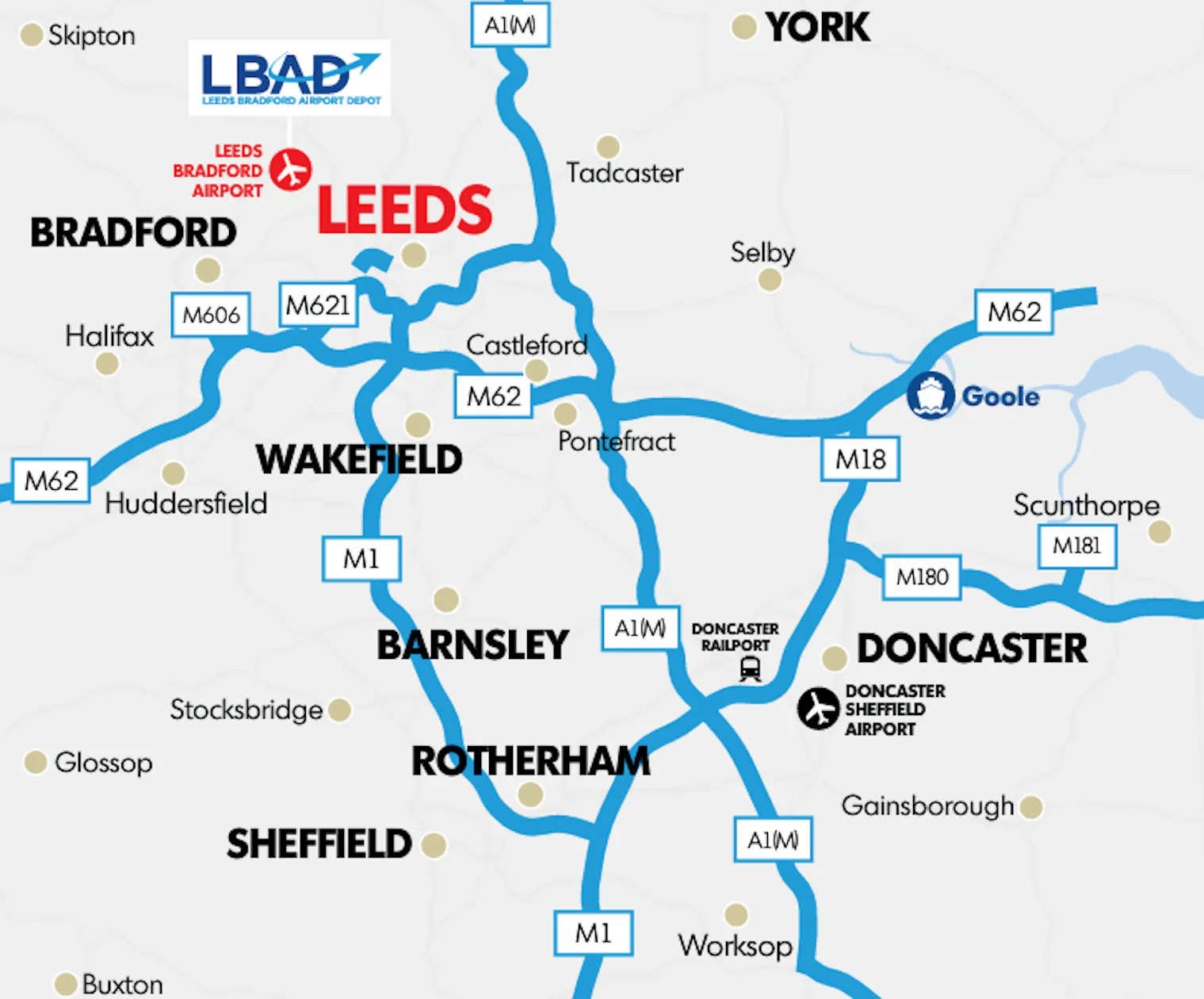Bradford Postcode Sector Map Yorkshire And The East Riding (Leeds ...