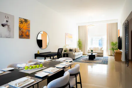 Dar Yasmeen Villa Residency, Way 2954, Seeb, Residential To Let - 24 living dining long short.jpg