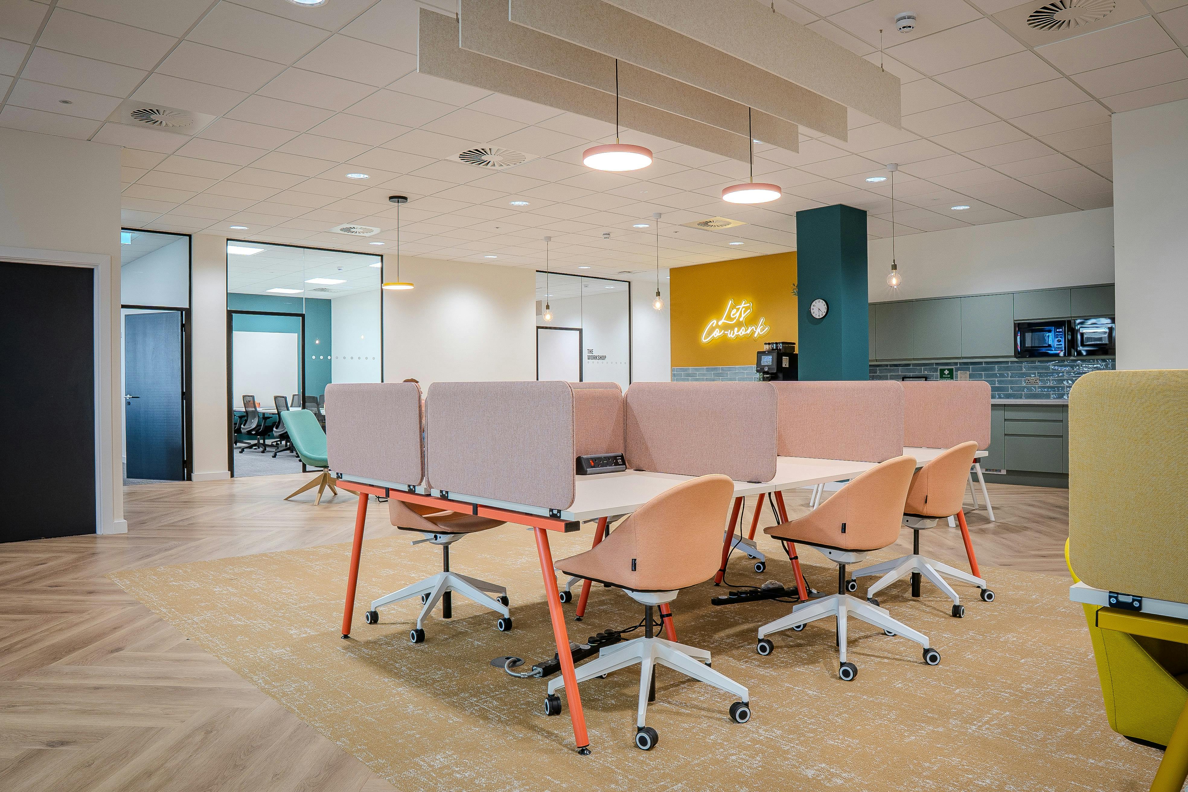 2 Work White Rose Park, Arlington Business Centre, Leeds, Offices To Let - Co-Working Pink.jpg