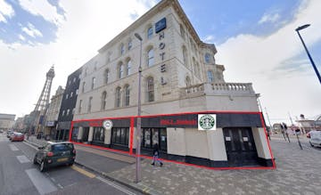 Unit 3, Market Street, Blackpool, Other / Other / Restaurant / Cafe / Retail To Let - GF and Hotel Photo from Talbot Square Marked Up.jpg