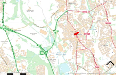 Trent House, Stoke-on-Trent, Office To Let - town map.jpg