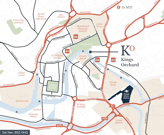 Kings Orchard, 1 Queen Street, Bristol, Investment / Office For Sale - KINGS ORCHARD MAP.jpg