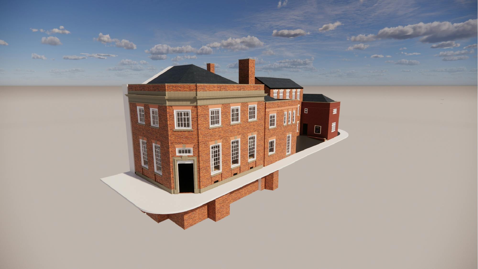 10 Market Place, Macclesfield, Leisure / Restaurant / Retail To Let - 25002_Barclays Bank, Macclesfield_model - Rendering - existing 3D sketch 01.jpg