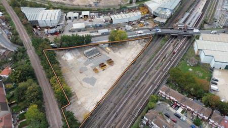 Unit 6 Neasden Goods Yard, Neasden Lane, London, Open Storage To Let - DJI_0393 Outlined.png