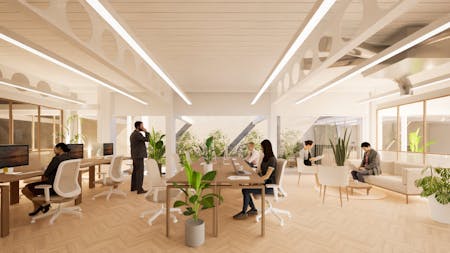 The Studios At Drill Hall, 174-178 Mile End Road, London, Education / Leisure / Office To Let - Interior Space First Floor CGI.jpg