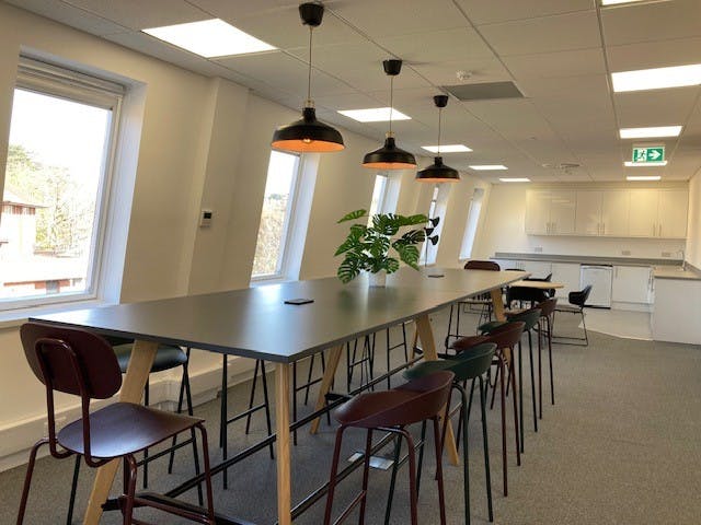 St George's House, Knoll Road, Camberley, Offices To Let - Kitchen breakout Mar 25.jpg