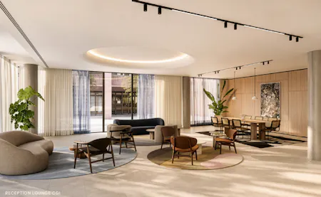 90 Whitfield Street, London, Office To Let - reception CGI.png
