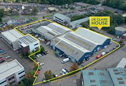 Unit A, De Clare House, Caerphilly, Industrial To Let - De clare outline aerial A and D.JPG