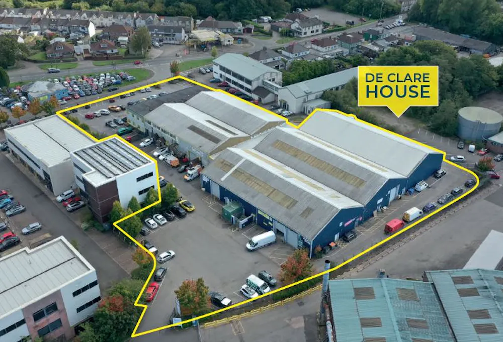 Unit G, De Clare House - De clare outline aerial A and D.JPG
