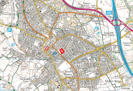 Land at York House, New Street, Ossett, WF5 8BW, York House, Ossett, Development Land For Sale - Promap Plan.png