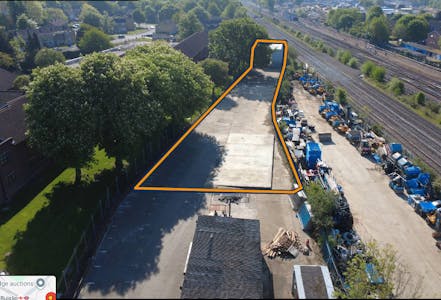 Station Yard, Ickenham Road, Ruislip, Open Storage To Let - Station Tard Ickenham Road Outlined.png