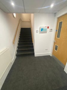 Unit 2 Williams Court, Pitstone, Industrial / Light Industrial / Warehouse To Let - Stairs from reception to first floor.jpg