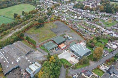 Open Storage Land and Warehouse, Llandovery, Land / Open Storage To Let - LL021redline.jpg