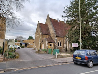 The United Reformed Church and Hall, Queens Road, Weybridge, Office / Other / Industrial / Warehouse For Sale - URC Weybridge church exterior approach.jpg