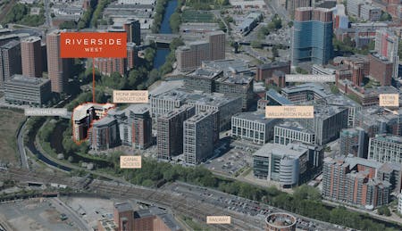 Riverside West, Whitehall Road, Leeds, Office To Let - Riverside Aerial 2.jpg