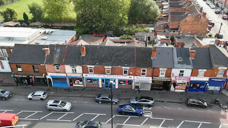 553-559 Warwick Road, Birmingham, Mixed Use / Residential / Retail For Sale - red lined.jpg