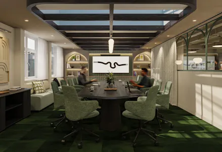 279 Tottenham Court Road Office Spaces, London, Office / Serviced Office To Let - 69c50fbc73784081879d6632_Runway East Tottenham Court Road Boardroom.jpg