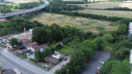 Land lying on the west side, Station Road, Kings Langley, Land For Sale - DJI_0558.JPG