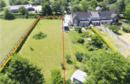 Land at Laughton, Lutterworth, Land / Residential For Sale - Aerial annotated.png