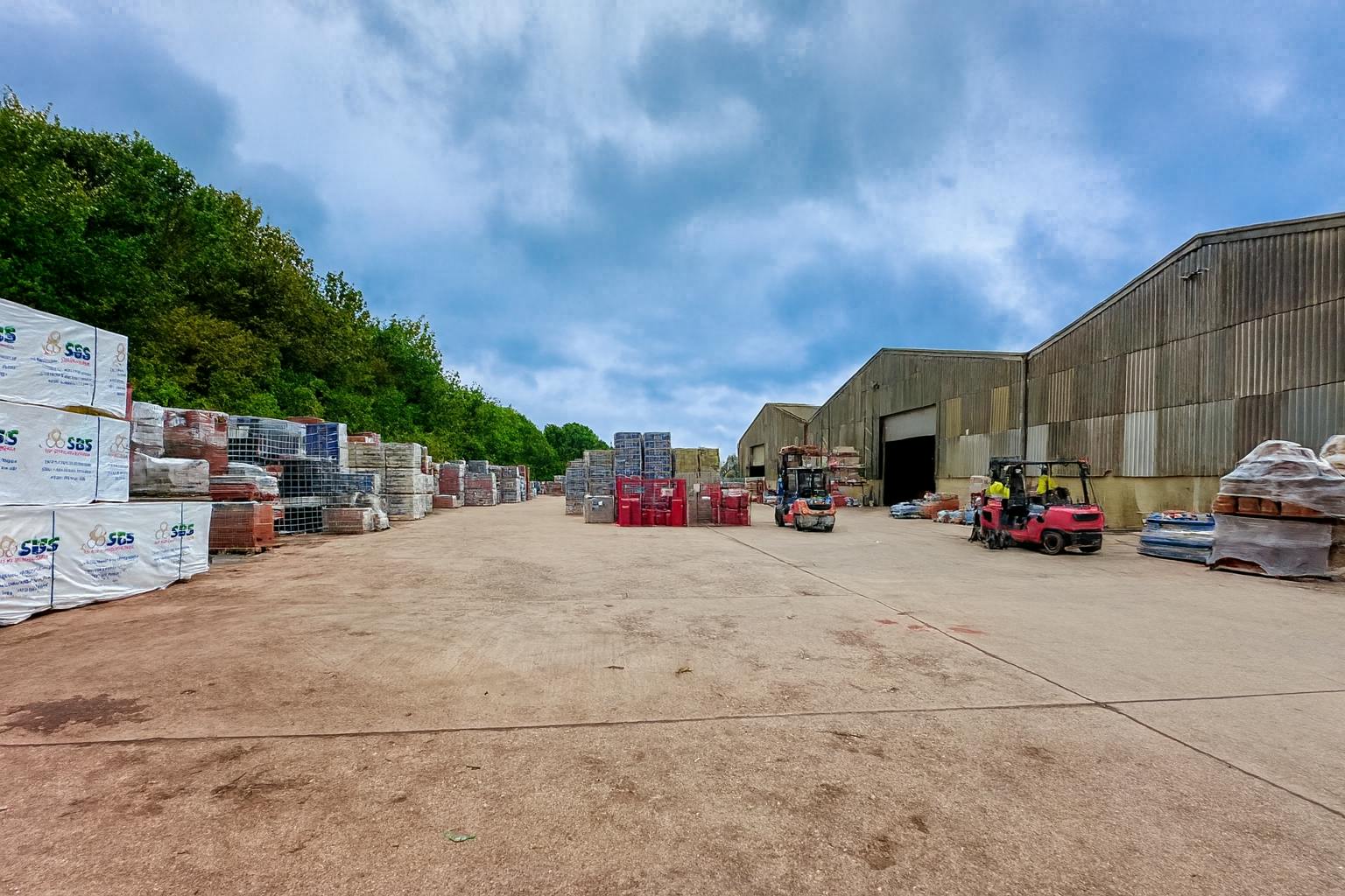 Unit 1 Lys Mill, Watlington, Industrial To Let - Industrial Yard and Forklifts at Work.png