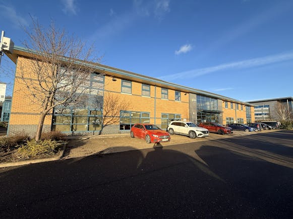 Endeavour House, Peterborough, Offices To Let - Car park at front .JPG
