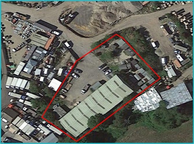 Unit 6 Padworth Saw Mills, Rag Hill, Padworth, Reading, Industrial / Warehouse / Open Storage To Let - Aerial Outline.jpg