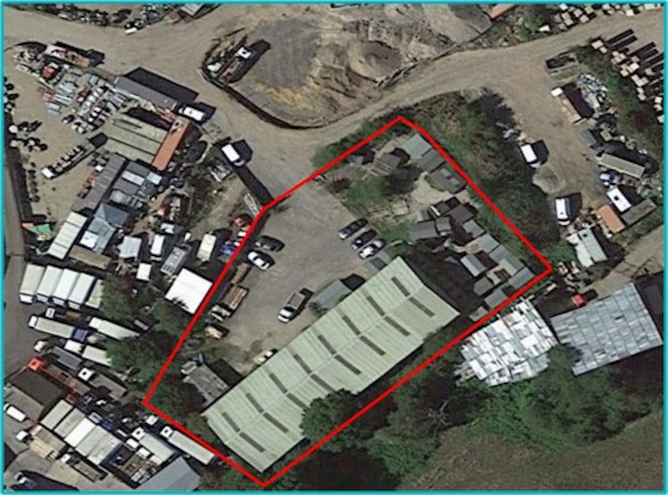 Unit 6 Padworth Saw Mills, Rag Hill, Padworth, Reading, Industrial / Warehouse / Open Storage To Let - Aerial Outline.jpg