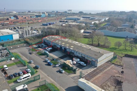 Unit 42, Portmanmoor Road Industrial Estate, Cardiff, Industrial To Let - 42 block aerial 00.jpg