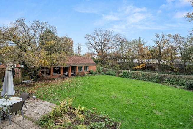 Billingbear Lodge, Wokingham, Development / Office / Residential For Sale - Garden and outbuilding.jpg