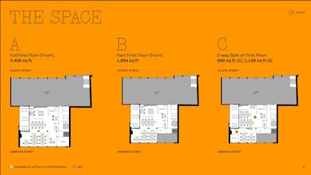 Pressworks, 7 Ambrose Street, Cheltenham, Office To Let - Floor Plans - 1st floor splits.jpg