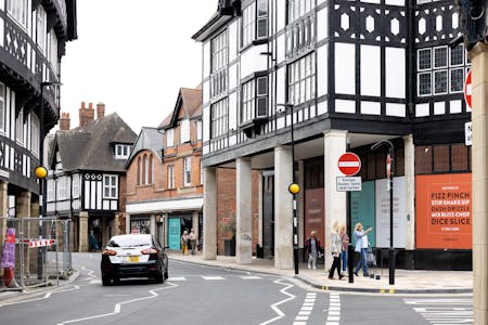 Unit 1A - Elder Way, Knifesmithgate, Chesterfield, Restaurant / Cafe To Let - External shot from town to unit 1 and 3.jpg