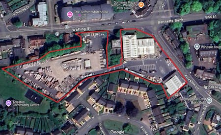 Former Jewson Site, Watling Street, Telford, Trade Counter / Warehouse To Let - Outline Redline.jpg