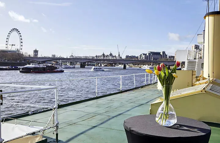 HMS Wellington, Victoria Embankment, London, Bar / Other Leisure / Restaurant To Let - upper-deck.jpg