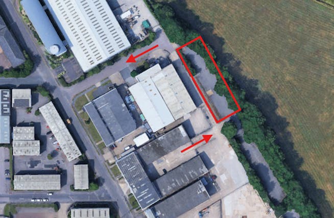 Open Storage R/o Wilbury Park, Wilbury Way, Hitchin, Industrial / Land/Yard To Let - ANNOTATED SCREENSHOT.png
