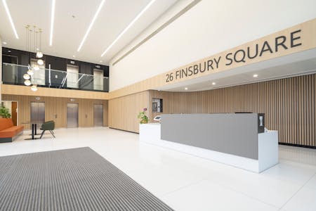 26 Finsbury Square, London, Office To Let - Refurbished Reception.jpg