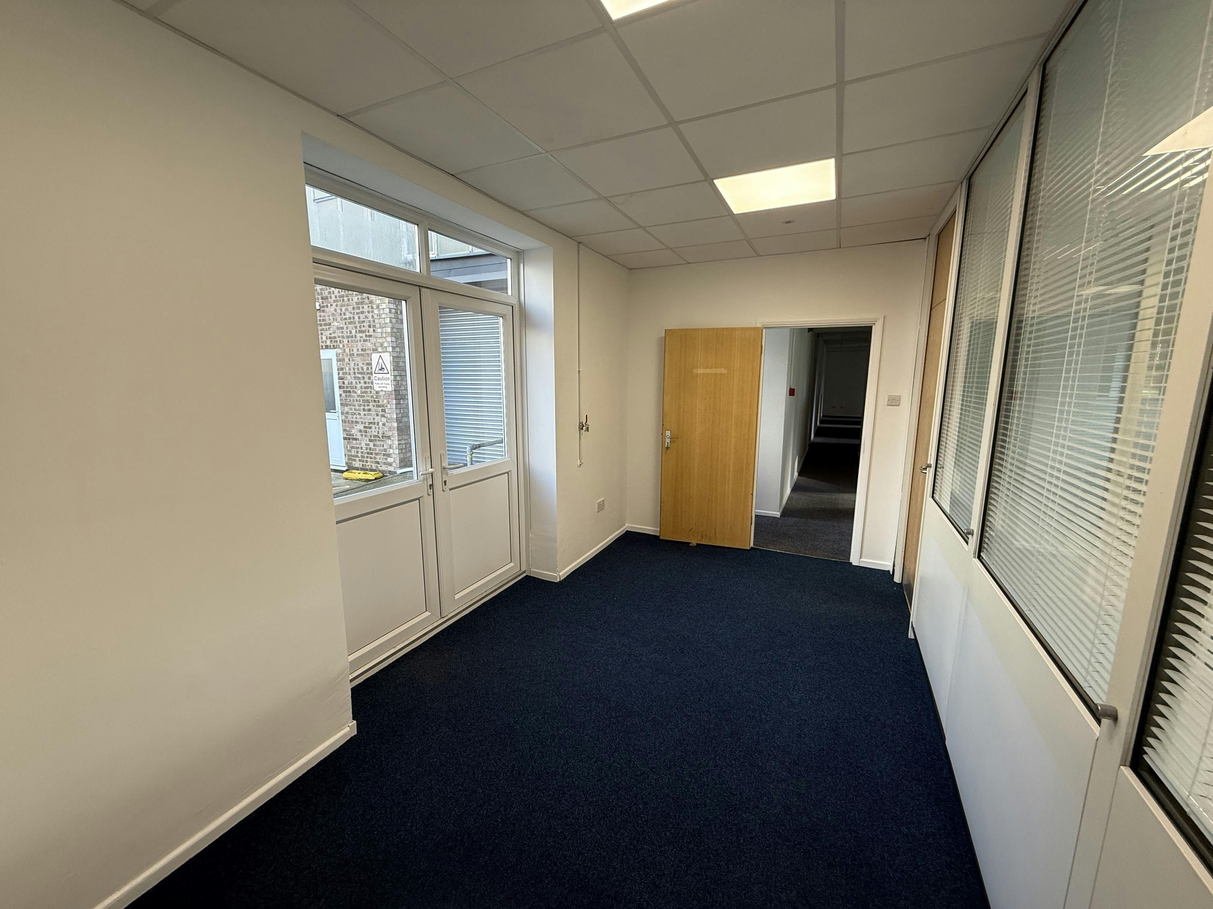 Unit B, Oaklea House, Limesquare Business Park, Peterborough, Offices / Industrial To Let - Rear Office  Entrance.jpeg