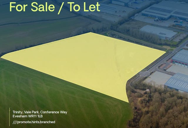 Development Land,Trinity Vale Park, Conference Way, Evesham, Development To Let / For Sale - Image 1