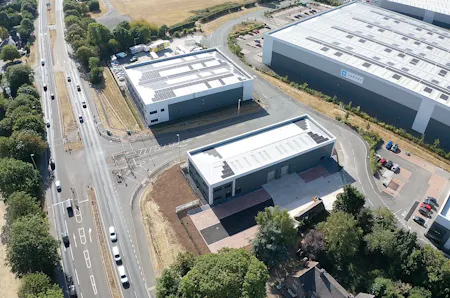 Core 7A&7B, Core 42 Business Park, Tamworth To Let - Aerial looking East with A5.jpg