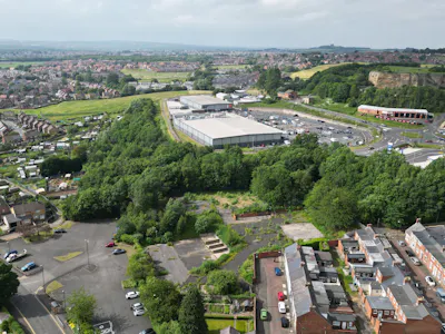 North West Side of Halliwell Street, Halliwell Street, Houghton-le-Spring, Land To Let - dji_fly_20260527_081000_885_1781771475923_photo.JPG