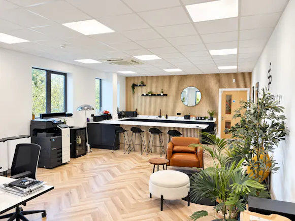 Unit 5 and 6 Marshgate Business Centre, Harlow, Industrial To Let - First floor office with kitchen.jpg