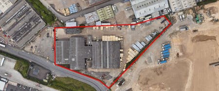 Cedars Transport Depot, Erith, Industrial To Let - Aerial Redline.JPG