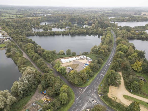 Lake 63, Waterside Plot, Somerford Keynes, Industrial / Investment / Land & Development  / Leisure / Office / Retail For Sale - Lake 63 drone_0005.jpg