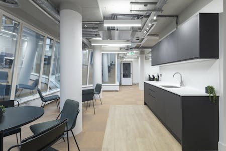 30-31 Furnival Street, London, Office To Let - 3031 Furnival Street   Modern Office Kitchenette With Seating And Large Windows.jpg