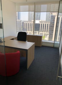 Fitted & Furnished Office Space, Emaar Square - Building 4 (High Floors), Dubai, Office To Let - 8th Floor Typical office.JPG