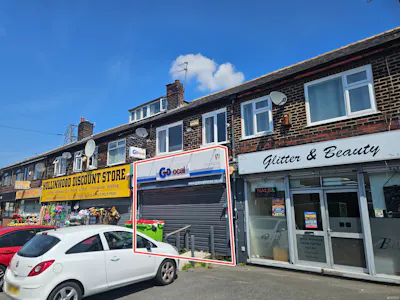 344 Hollinwood Avenue, Manchester, Leisure / Retail To Let - 344 Hollinwood Ave - shop front image.jpeg